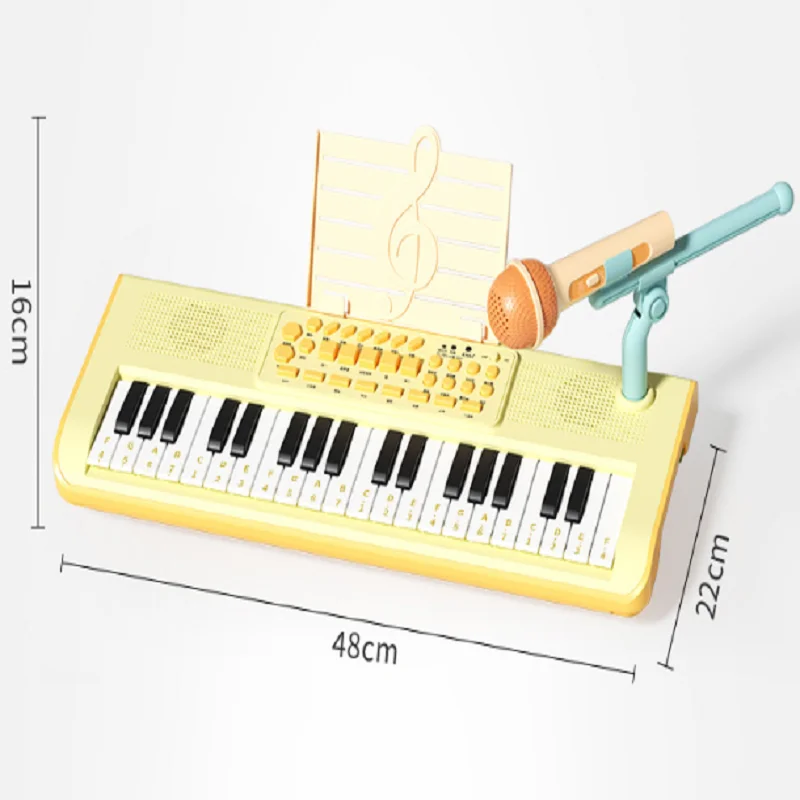 Children's Educational Electronic Piano with Microphone and Microphone, Can Play Piano Toys, Beginner