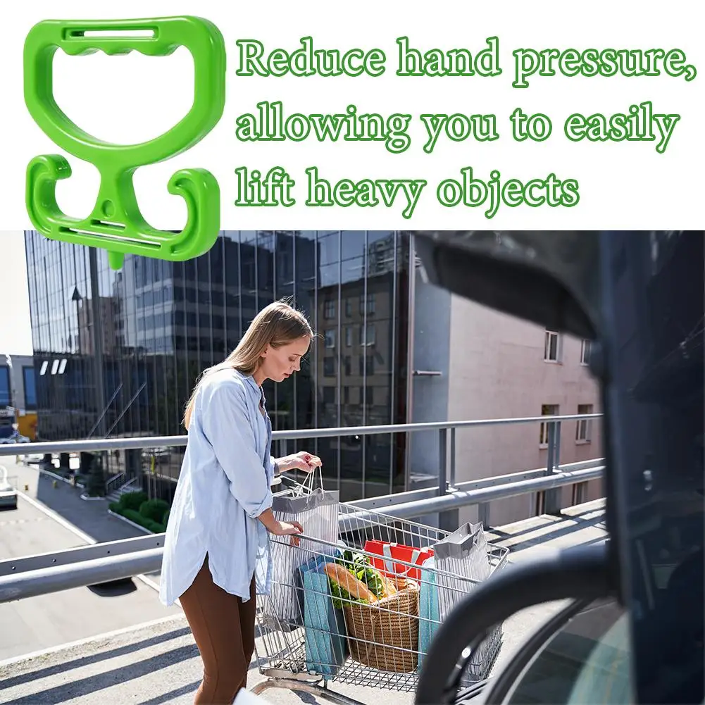 Heavy Duty Grocery Bag Holder 1/2 Pcs Ergonomic Handle For Easy Lifting Holds Up To 100lbs Secure Grip For Shopping Constru Z5U9