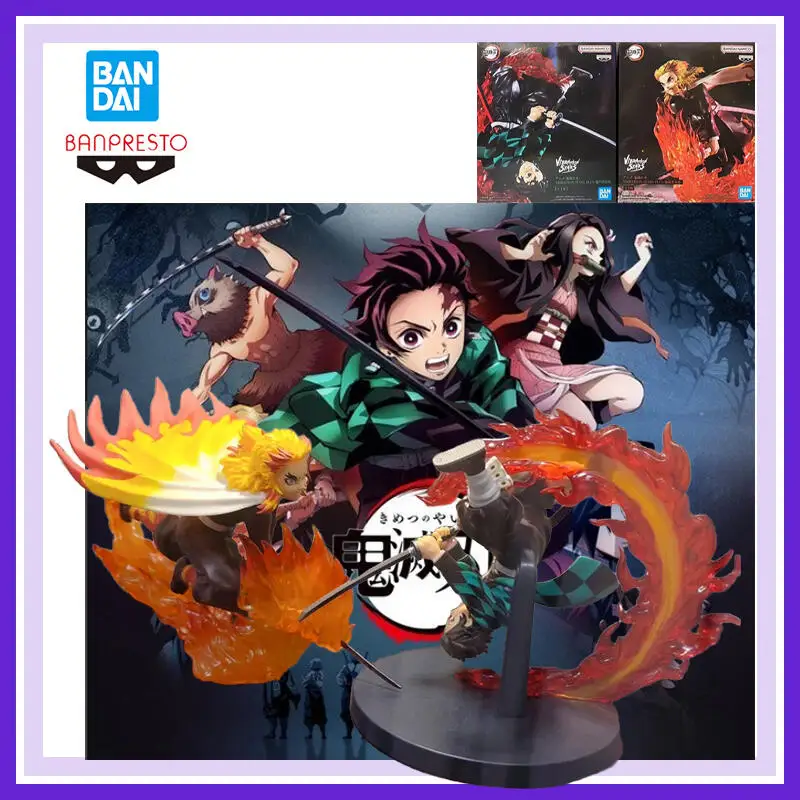 Original Bandai Banpresto One Piece Blade of Demon Destruction Vibration Stars Kamado Tanjirou Rengoku Kyoujurou Collect Figure