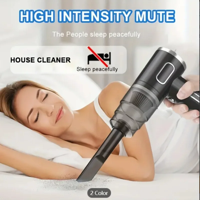 Upgraded Version, Portable Cordless Hand-held Vacuum Cleaner, Cyclone Suction Wireless Vacuum Cleaner. Echargeable Strong Suctio