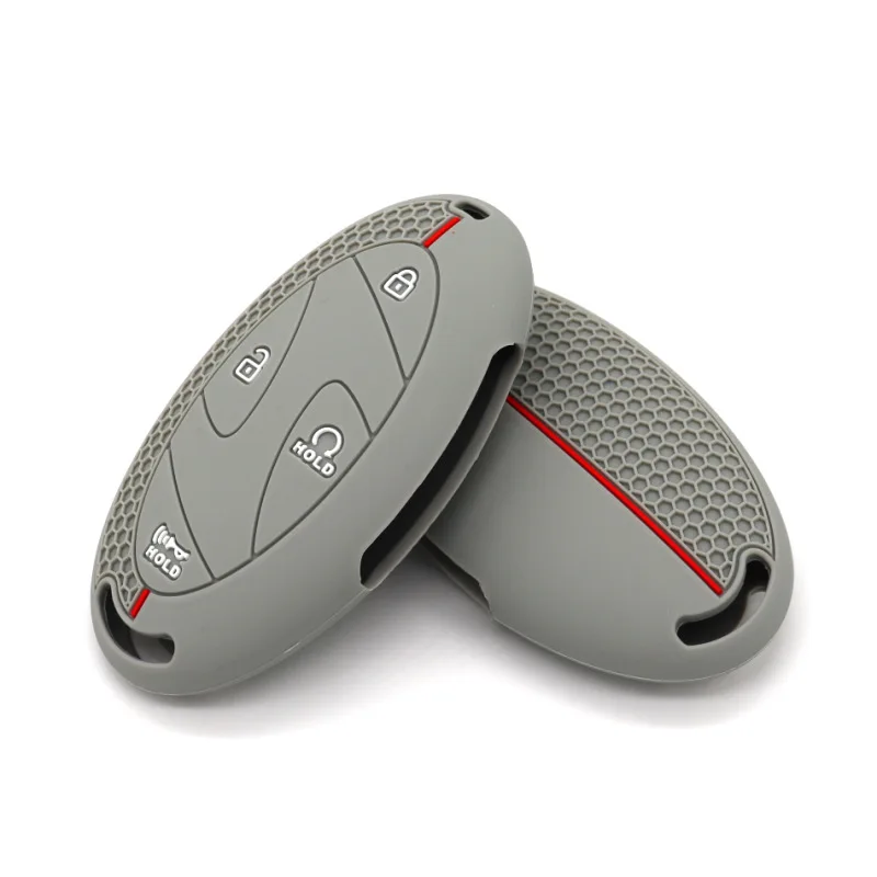 

Suitable for Hyundai Sonata smart 4-7 key universal semi-honeycomb pattern car key silicone protective cover in stock