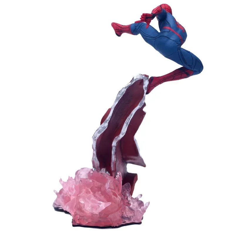 Marvel Spider Man 1/10 Action Figure เดสก์ท็อปตกแต่งของเล่นตกแต่งห้องเด็กวันเกิดคริสต์มาสของขวัญ