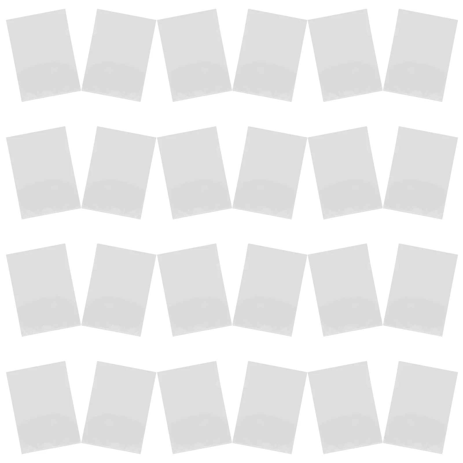 

100pcs A4 Clear Document Folder L-Shaped Holder Plastic Sleeves Waterproof Transparent Jacket For Office School Paper Protective