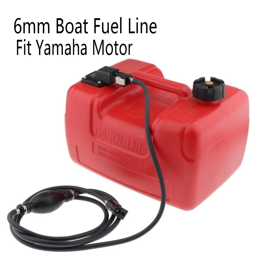 Manguera de línea de combustible para barco, Conector de manguera de Gas de 6mm, Kit de conectores de tanque de gasolina para Motor Yamaha, 300CM