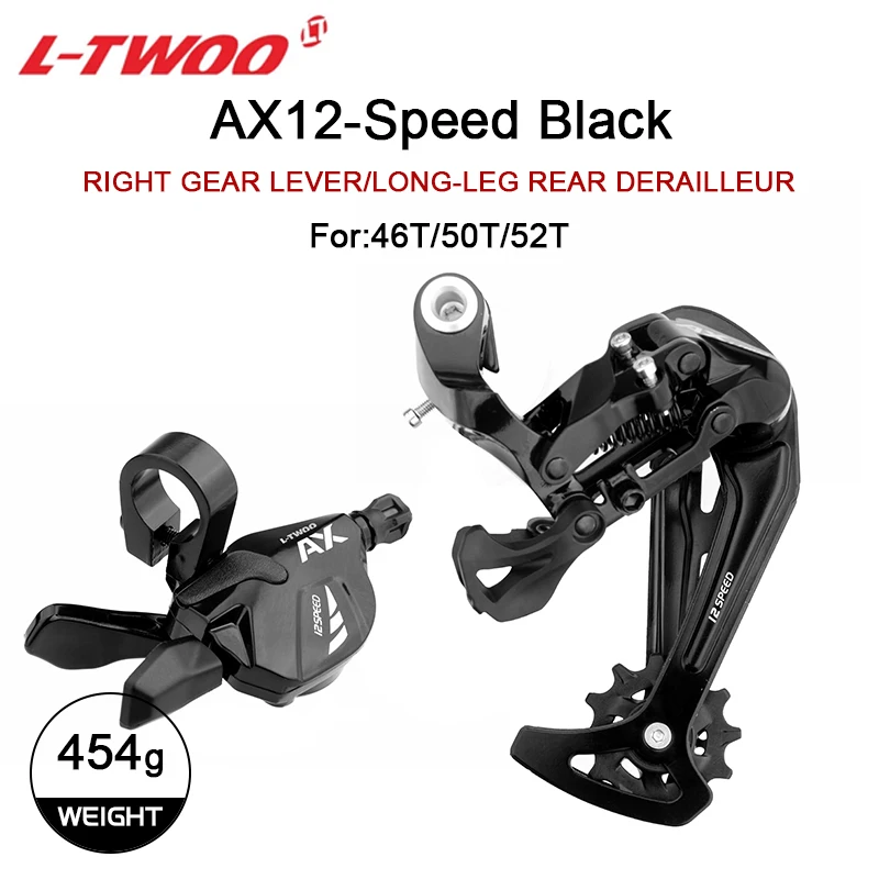 LTWOO AX 1x12 Speed Groupset Bicycle Shift Derailleur XT Crankset VG 12S Gold Chain Flywheel 46/50/52T Cassette for SIMANO HG