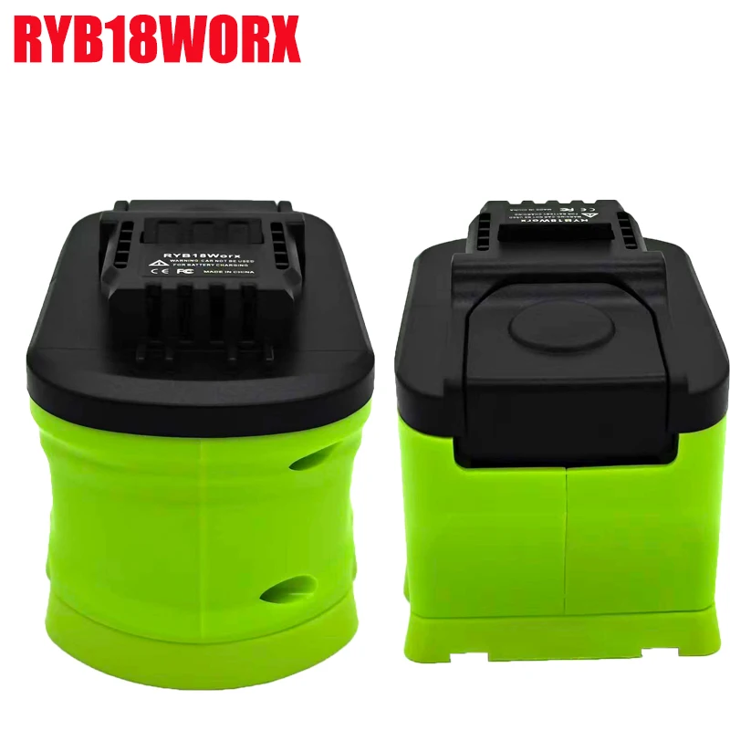 

ALASICKA for RYOBI 18V Lithium Batteries RYB18WORX Battery Adapter Converter Compatible with For WORX 4-pin Battery Power Tools