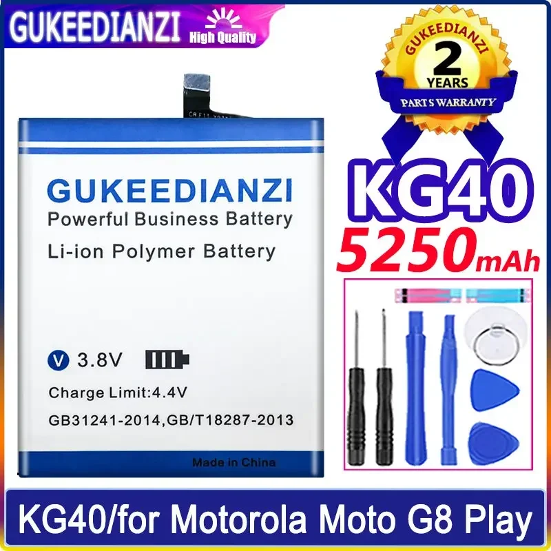 Новинка, аккумулятор GUKEEDIANZI KG40 для Motorola Moto G8 Play, для Moto One Macro, One Macro Dual SIM, XT2015-2, XT2016-1 Phone