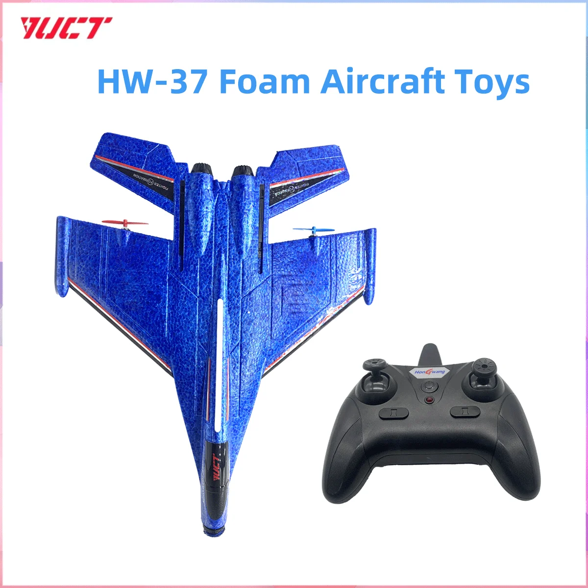 

YUCT RC Airplanes Remote Control Glider Fighter Hobby Hand Throwing Foam Aircraft Toys VS SU-27 for Boys Kids Children Gift
