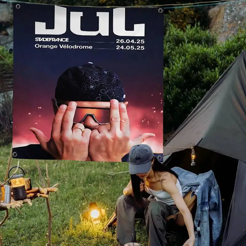 Popular Singer Rapper J-jul Printed Large Flag Art Science Fiction Room Home Decor Decor Banner