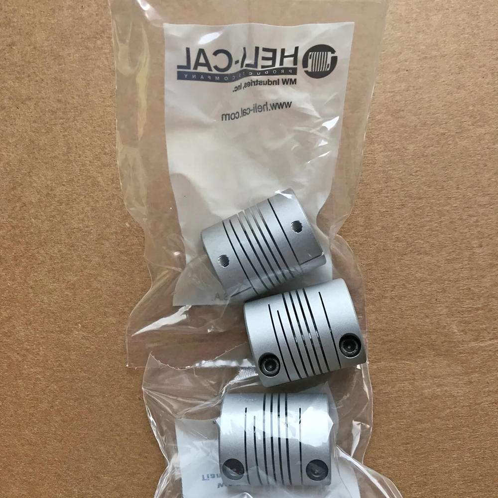 Helical Beam Coupling WAC25-8mm-8mm Flexible Coupler Connector With 8 Millimeter and 8 Millimeter bores