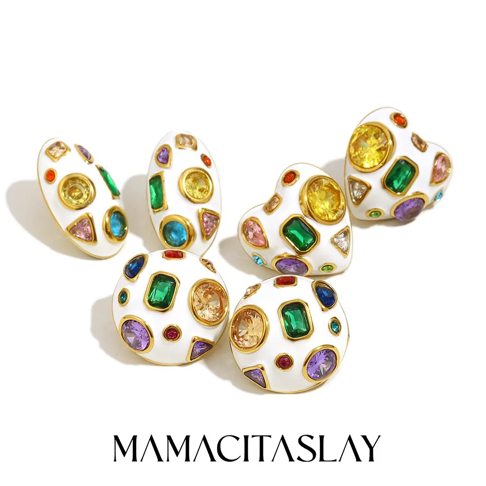 �y�Z�[�����zMamacitaSlay 316L �X�e�����X�|�W���R���n�[�g���E���h�X�^�b�h�s�A�X�p�[�e�B�[�h���W���G���[�����̃G���K���g�ȃX�e�[�g�����g�C�������O