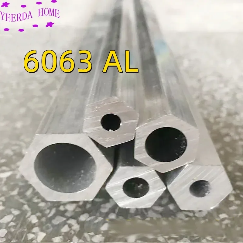 New Hexagonal aluminum tube 6063 AL Hexagonal tubing DIY Model Material Science wholesale price