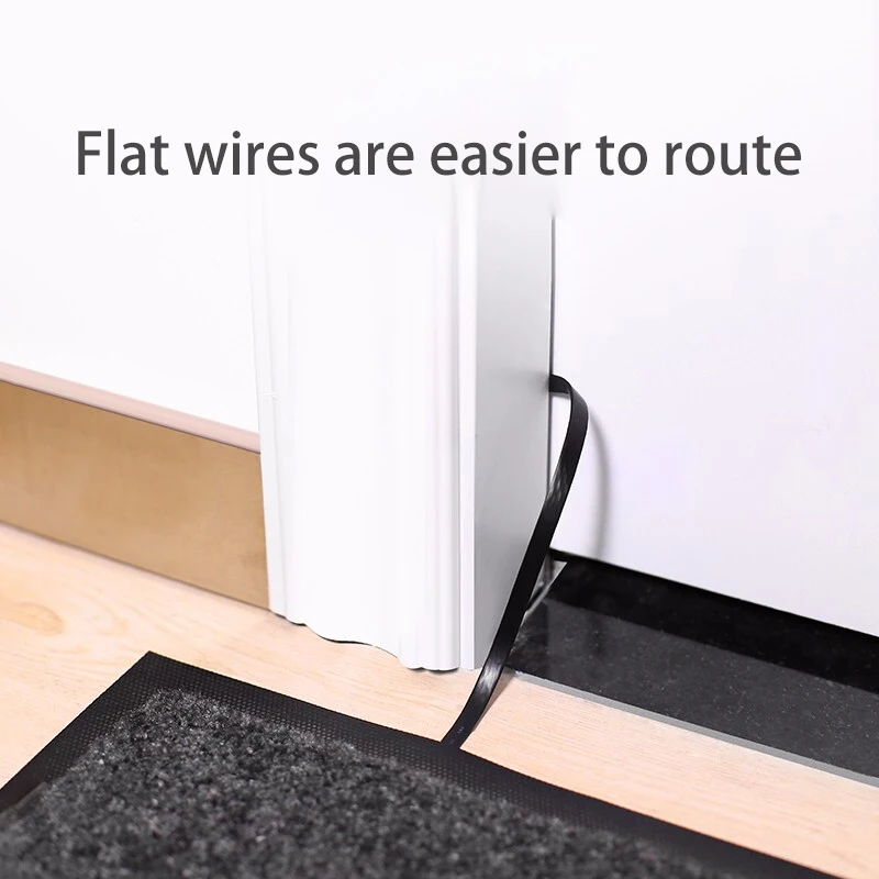 Cat 6 Ethernet Cable 1000M Network, Slim long Flat Internet LAN Patch Cord, Cat6 Solid High Speed weatherproof Cable for Router