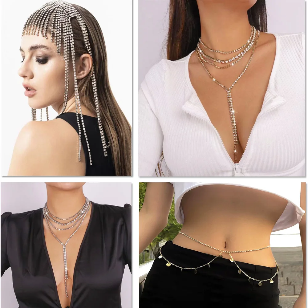 Ss6-Ss18 Klaue Tasse Strass Kette glänzende Kristalle Steine Strass Trim auf Strass für Kleidung Handarbeit Steine Kette nähen – Detail 3