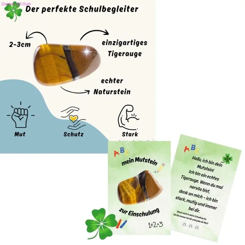 D0JC Tigers Eye Stones Lucky Gemmestones Hands Science Educational Tout pour les étudiants