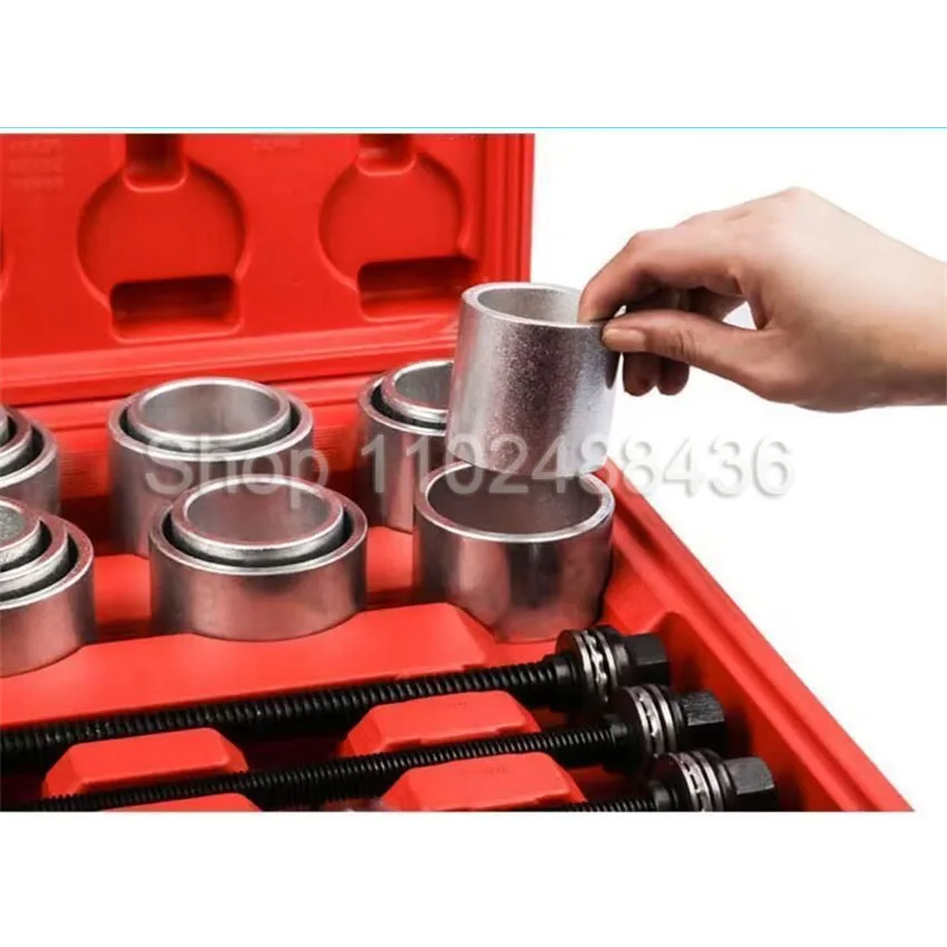 28pcs Universal Press and Pull Sleeve Tool Kit Bush & Bearing Remover Set Bearings Bushes Seals Removal Tool car repair tool ﻿