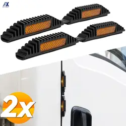 2pcs Universal Car Door Protection Edge Guard Trim Styling Moulding Anti Collision Strip Scratch Protector Reflector Accessories