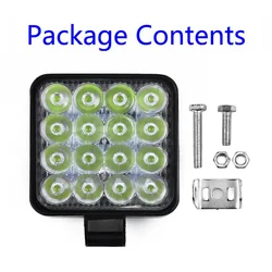 Flood Light Bar Work Light Car ATV Off-Road Driving Fog Lamp Green Work Light Strip 4WD Boat ATV Barra LED Lights For Truck SUV