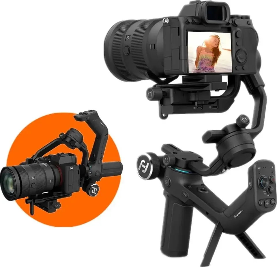 2025 SCORP C 3 Axis Gimbal Stabilizer Handheld Anti-shake Camera Stabilizer 2500mAh Rechargeable Camera Gimbal