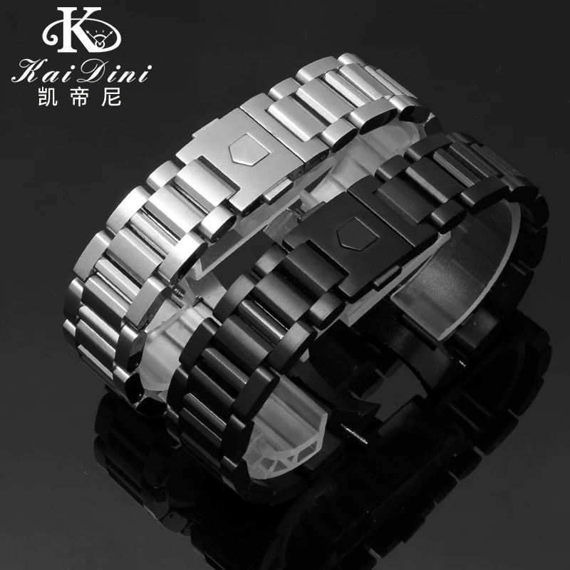 

Stainless Steel Watchband For TAG Heuer Carrera CBN2A1D Competitive Potential WAY201S Series men Watch Straps metal bracelet