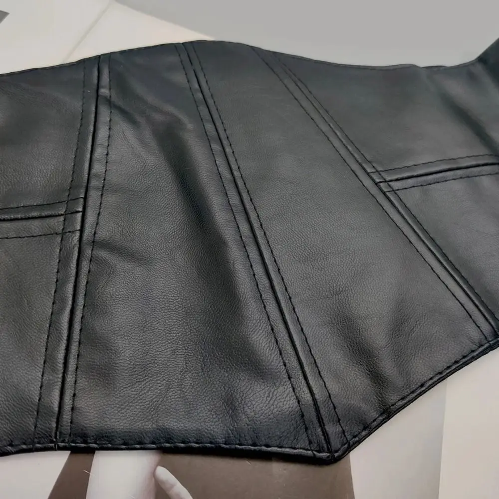 Slimming PU Leather Plus Size Cummerbunds Dress Girdle Strap Female Waistband High Waist Wide Waist Belt Corset