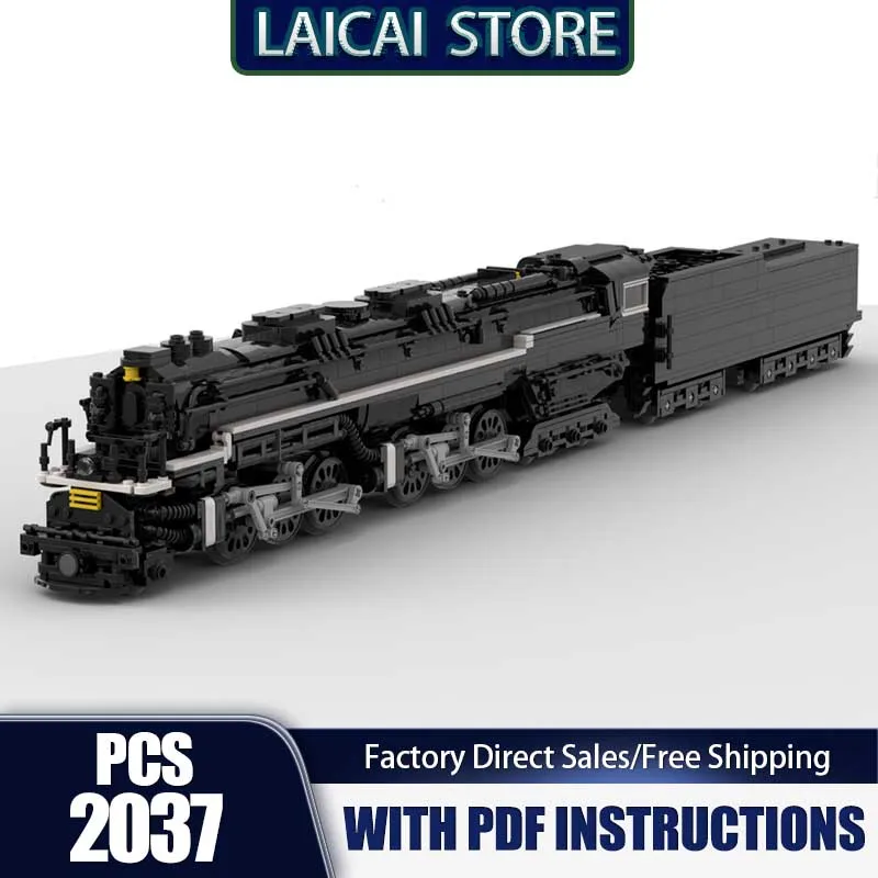 

Moc Building Bricks Chesapeake/Ohio Allegheny Class H-8 Модель железнодорожного поезда Технология Блок игрушки Набор «сделай сам» Сборка Рождественский подарок