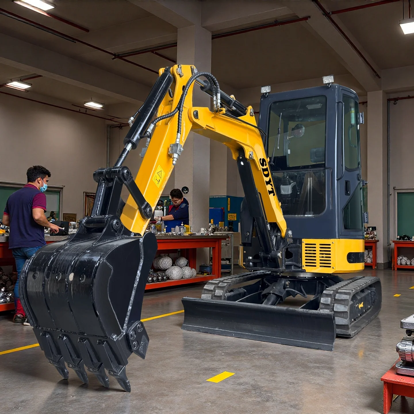 Mini Excavator 3.5 tons Customized Kubota Engine Crawler Type User-Friendly Operation Home Yard And Farm