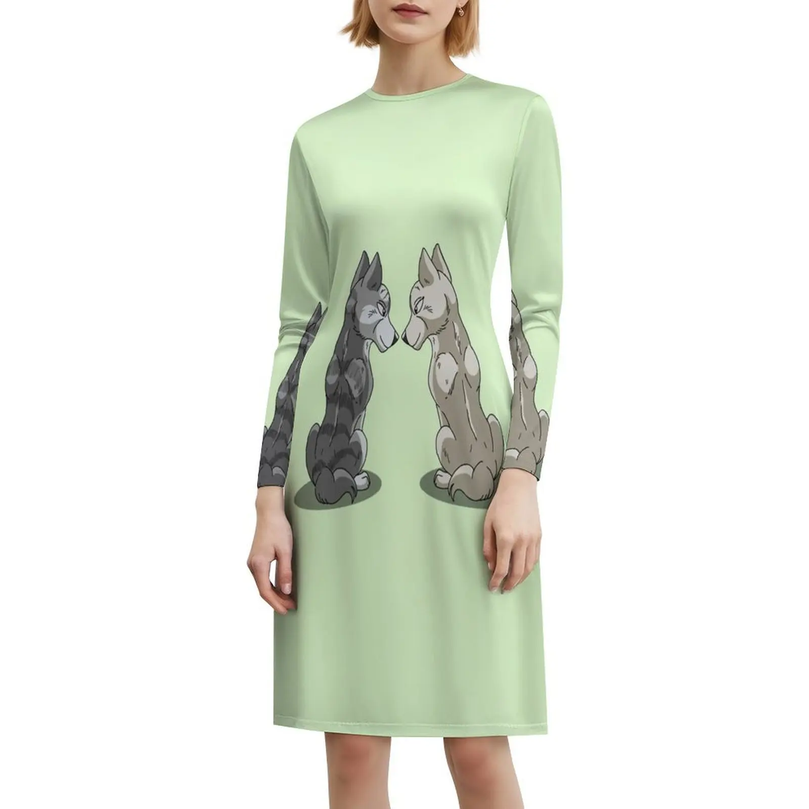 فستان Gin X Sakura النسائي الهيب هوب ملابس الشارع الشهير جرافيك طباعة ملابس النادي للحفلات Ginga Nagareboshi Gin Ginga Densetsu للسيدات #6