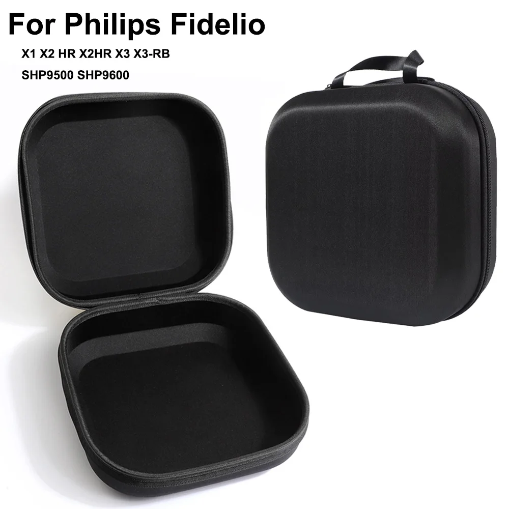 Custodia per cuffie per Philips Fidelio X1 X2 HR X2HR X3 X3-RB SHP9500 SHP9600 Borsa per cuffie Custodia portatile Custodia rigida in EVA ﻿