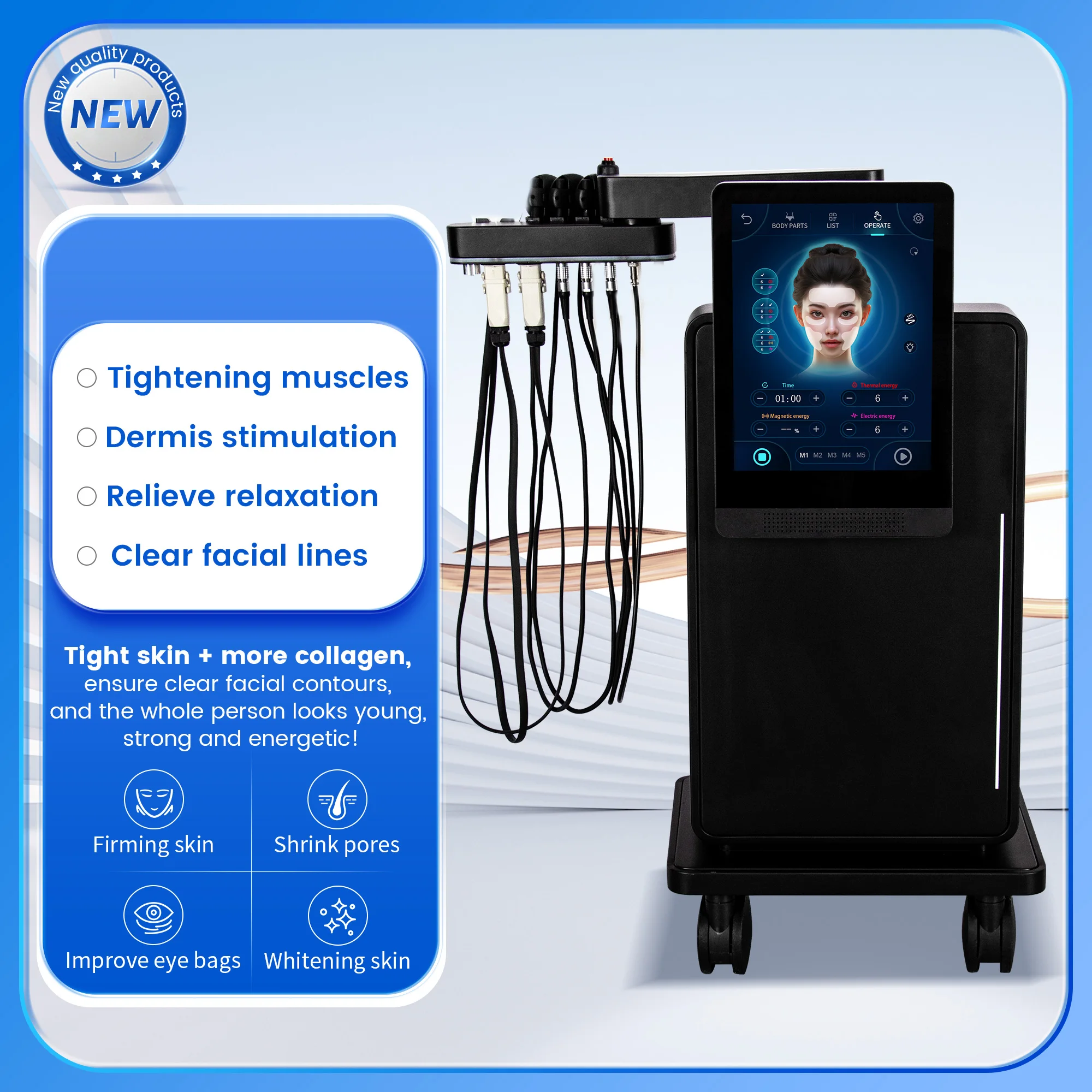 

6500w Portable Weight Loss Nova Radio Frequency Electromagnetic Stimulation
