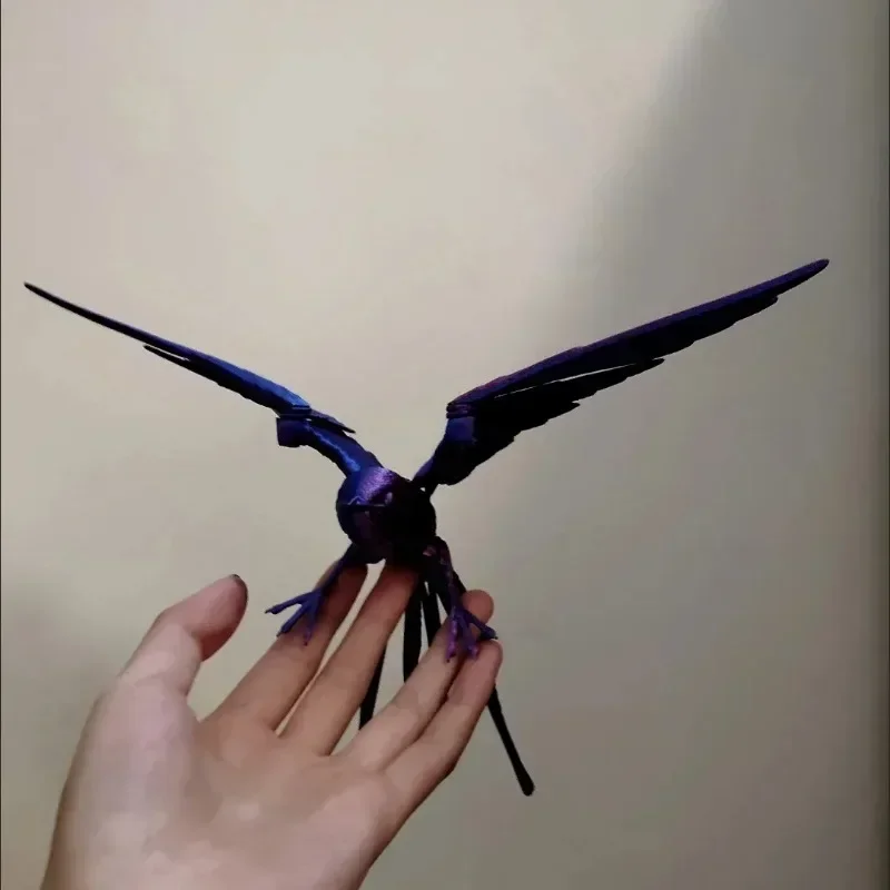 Bird Model Gradient Color Rain Swallow 3D Printing Hand Toy Model Joints Movable Beautiful Ornaments Decorative Scenery Gift