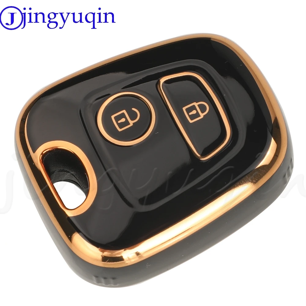 JYQ TPU Auto Key Shell Case Cover For Peugeot 106 107 206 207 307 Citroen C1 C2 C3 C4 XSARA PICASSO For Toyota AYGO Protector