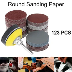 Sand Disc 50mm Alumina Sand Pad Wear Resistant 60-3000 Granularity Round Sandpaper Sander Rotary Tool for Metal Wood Glass Car