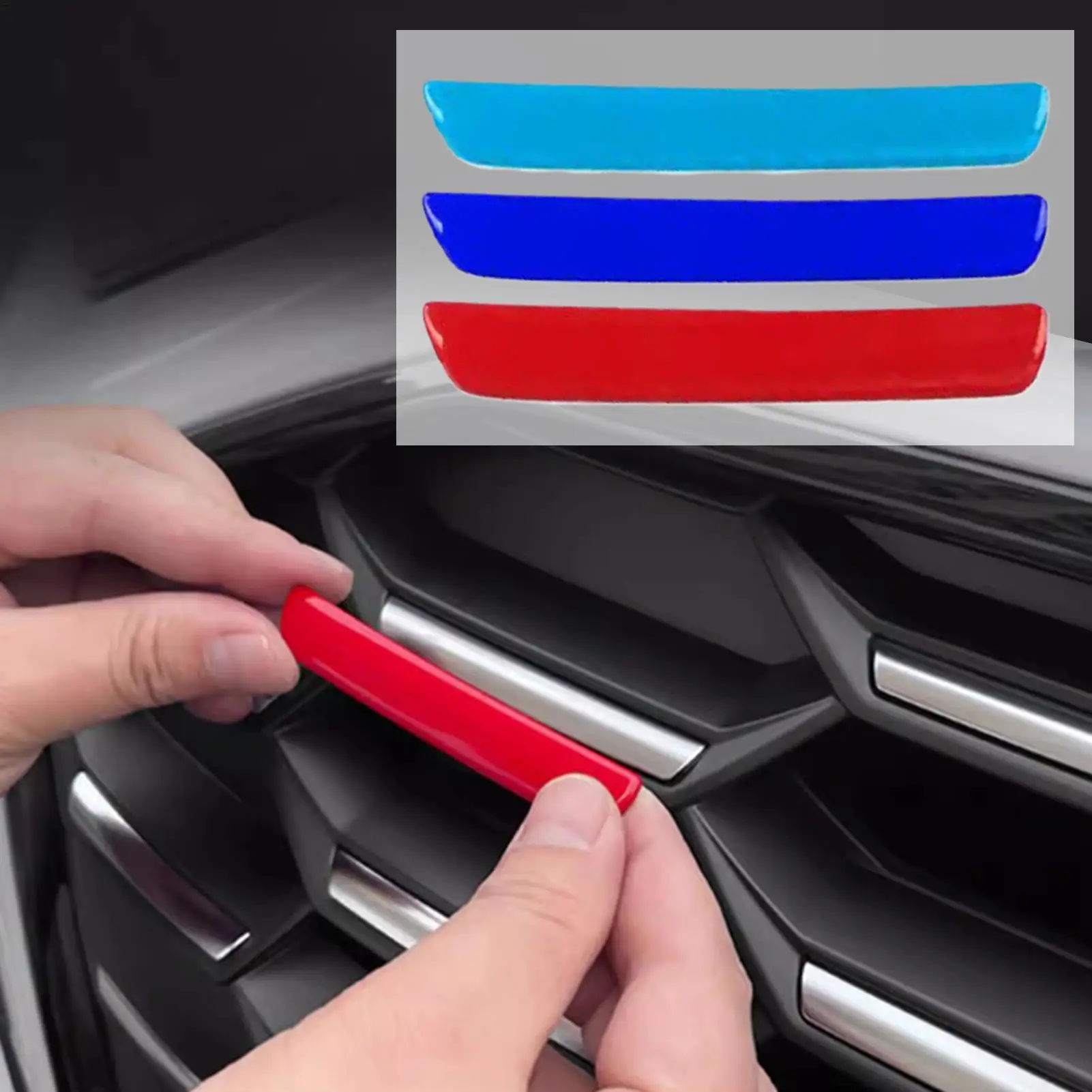 3Pcs Car Front Hood…