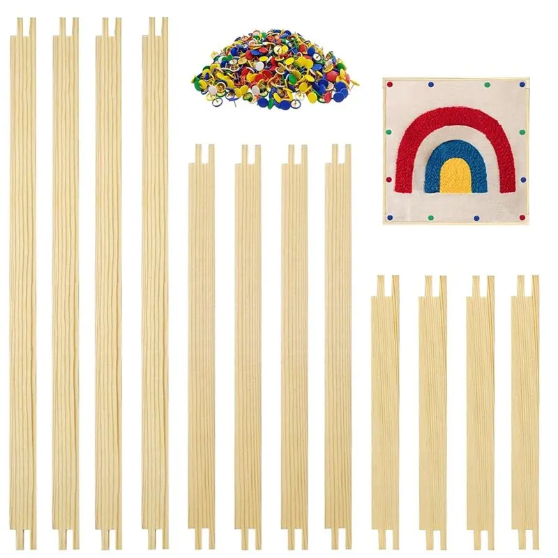 

【Электронные аксессуары】Деревянные планшеты для рисования (6 комплектов) для рукоделия с 100 гвоздиками, 3 размера, 12 штук, для женских поделок.