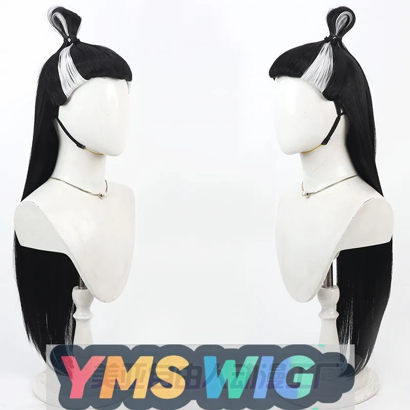 

[ YMS WIG ]Shen Gongbao Nezha Cosplay Wig, Widow's Peak White Highlights Styled