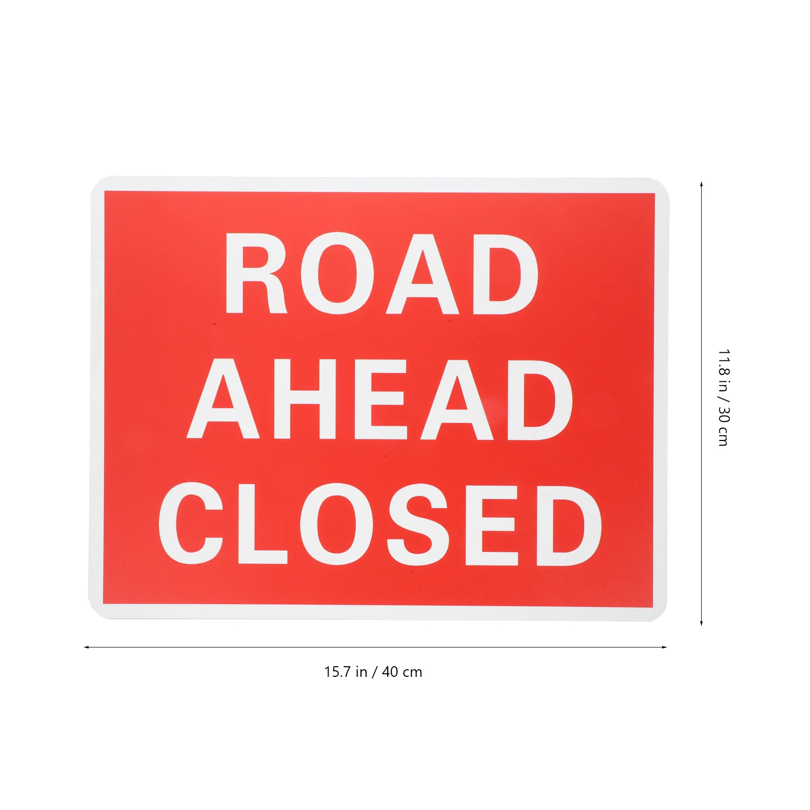 Geschlossenes Schild für die Straße, PVC, langlebig, wetterfest, Verkehrssicherheit, Auffahrt, Kontrollschild für Straßenverschluss, Parkplatz, Anleitungssymbol