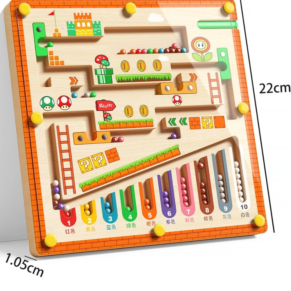 

Детский магнитный лабиринт, прогулочный мяч, обучение концентрации ребенка, письмо, логическое мышление, 3-летняя головоломка для раннего образования