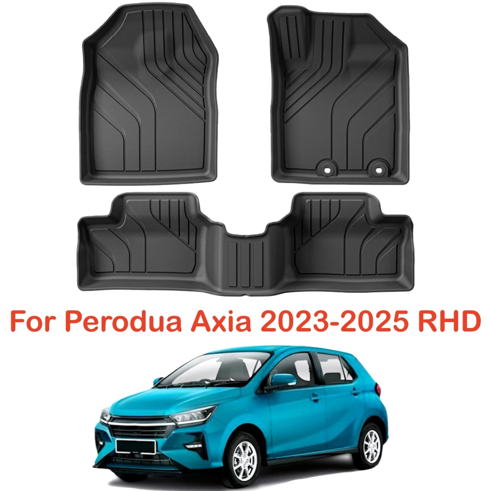 

Для Perodua Axia RHD 2023-2025 автомобильные коврики TPE всепогодные коврики для ног TPE без запаха подушка для ног с правым рулем ГАЗ Малайзия