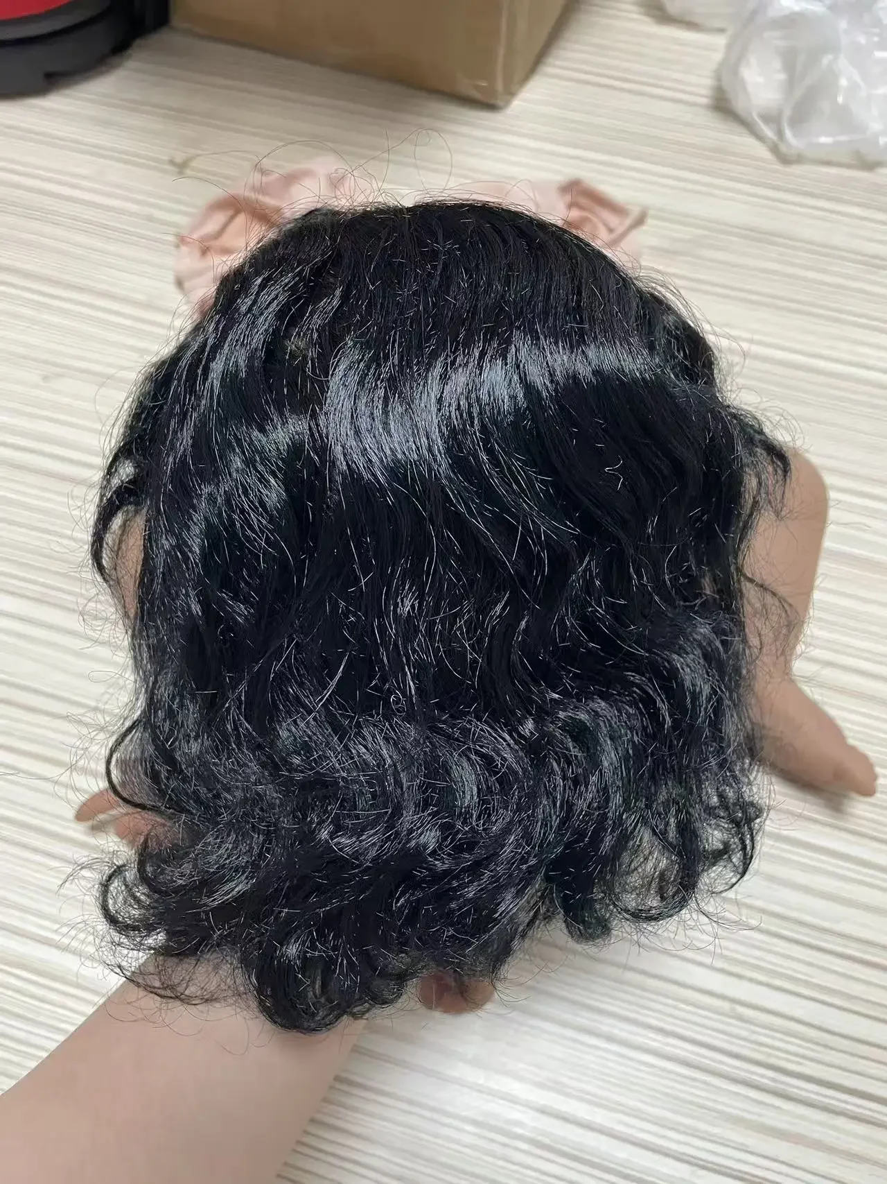 Hand-Root Curly Hair Dark Skin 24inch Unassembly Reborn Lottie Doll Kit Multiple Layers Painting DIY Doll Parts Collectible Gift