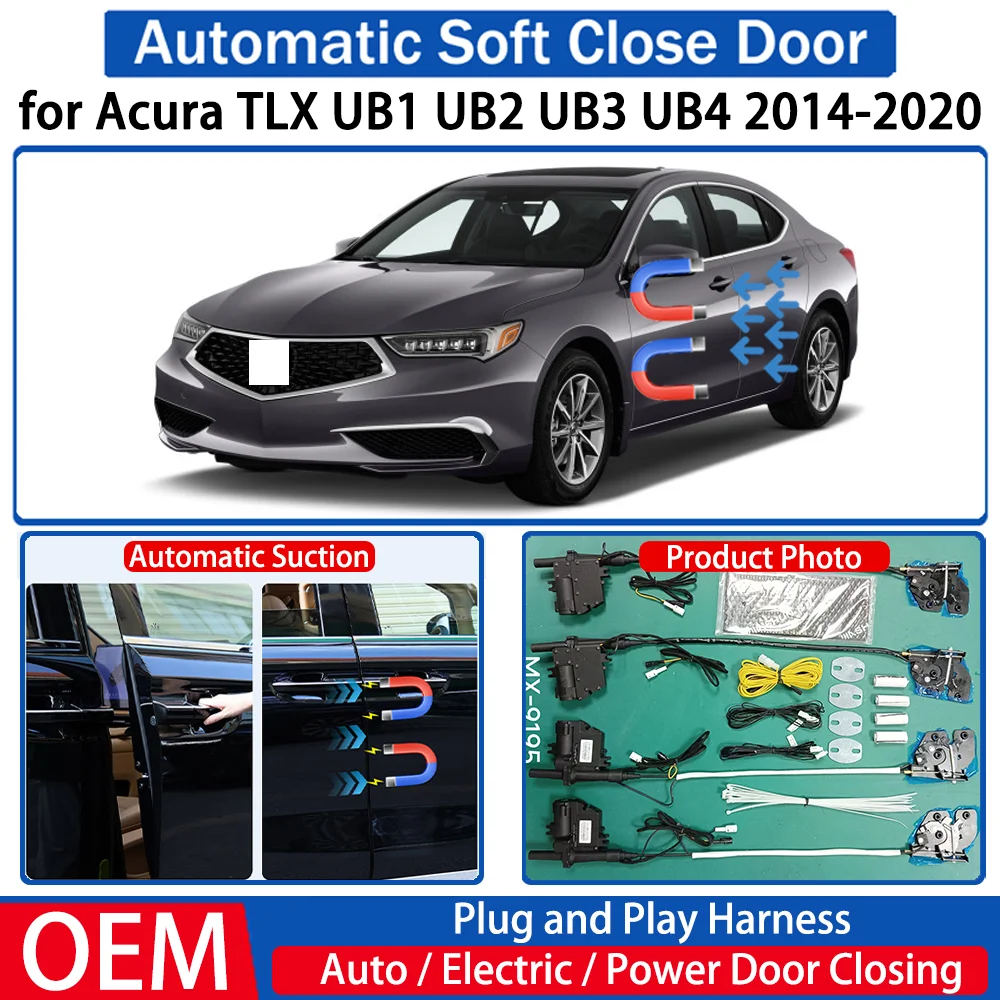 

for Acura TLX UB1 UB2 UB3 UB4 2014-2020 Car Automatic Soft Close Door Electric Suction Kit Auto Power Closing System Plug＆play