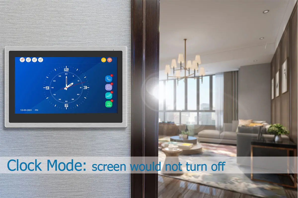 Intercomunicador de vídeo para casa inteligente, intercomunicador con cámara, 4 canales, pantalla táctil de 10 pulgadas, IDVR, 1080P, para