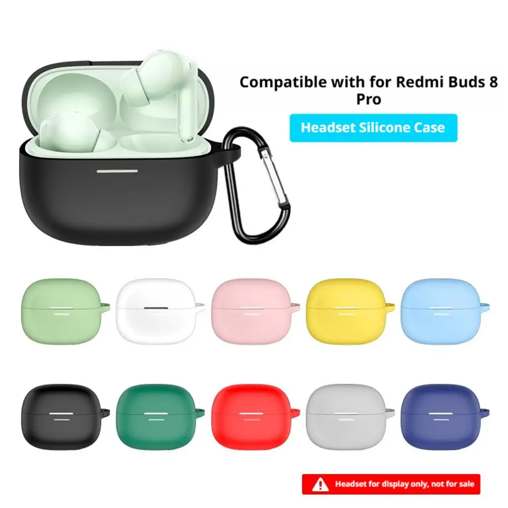 For Redmi Buds 8 Pro Silicone Earbud Case Shockproof & Dustproof Charging Box Protective Cover Soft Anti-fall Shell Guard