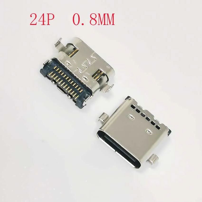 2-6pcs Type C Micro 24Pin USB 3.1 Double row on board Female Port Jack Tail Sockect Plug For phone PD fast charge data connector