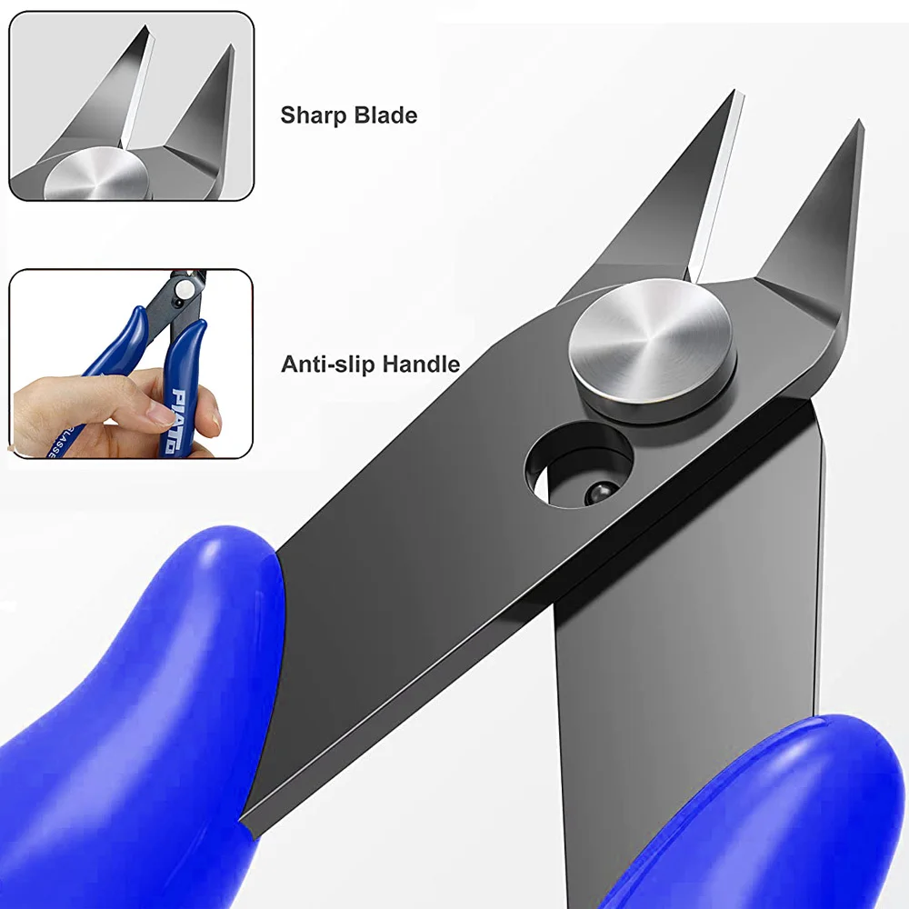 DIY Electronic Diagonal Pliers 5/10pc Side Cutting Nippers Wire Cutter Universal Pliers Cutting Hand Tool Side Snip Flush Nipper