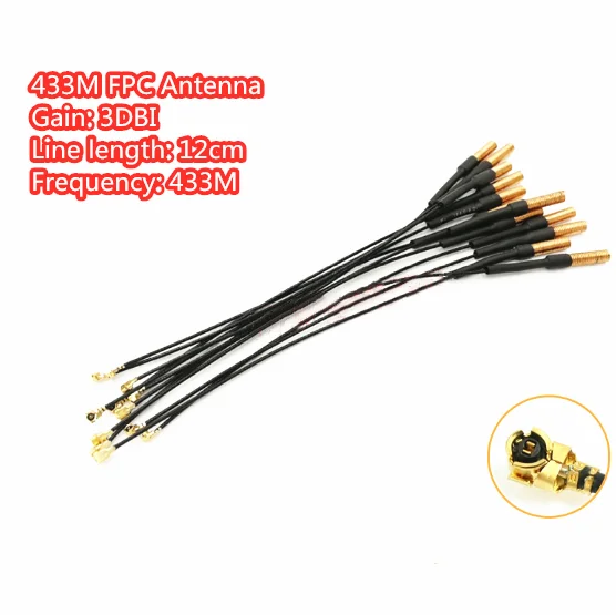 5pcs 433MHz Spring Antenna 3DBI Wireless Module Digital Transmitting Antenna IPEX Interface