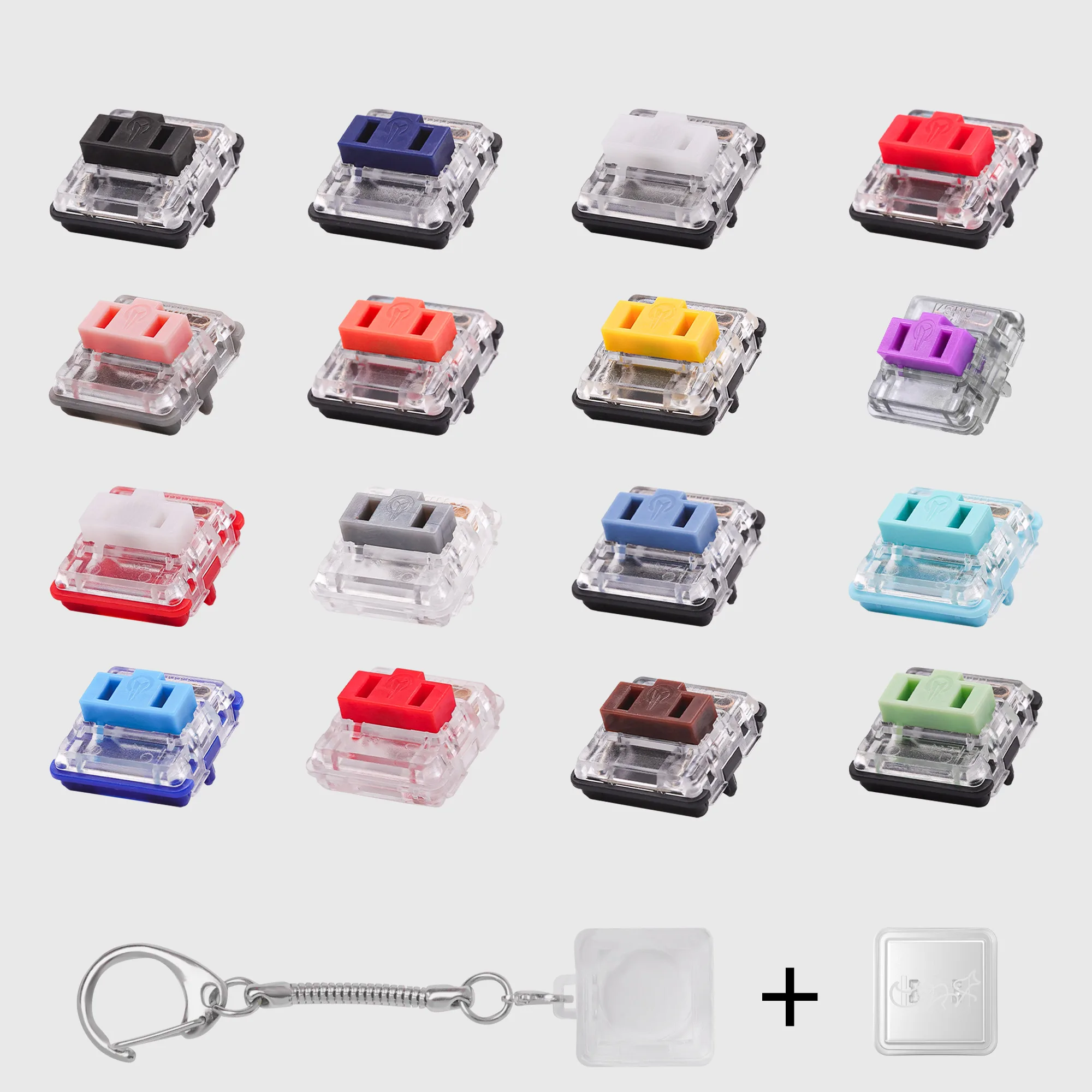 1 Pcs Finger Button Anti-stress Toys Acrylic Mechanical Keyboard Keycaps Office Decompression Calming Children Adults Unzip Toys