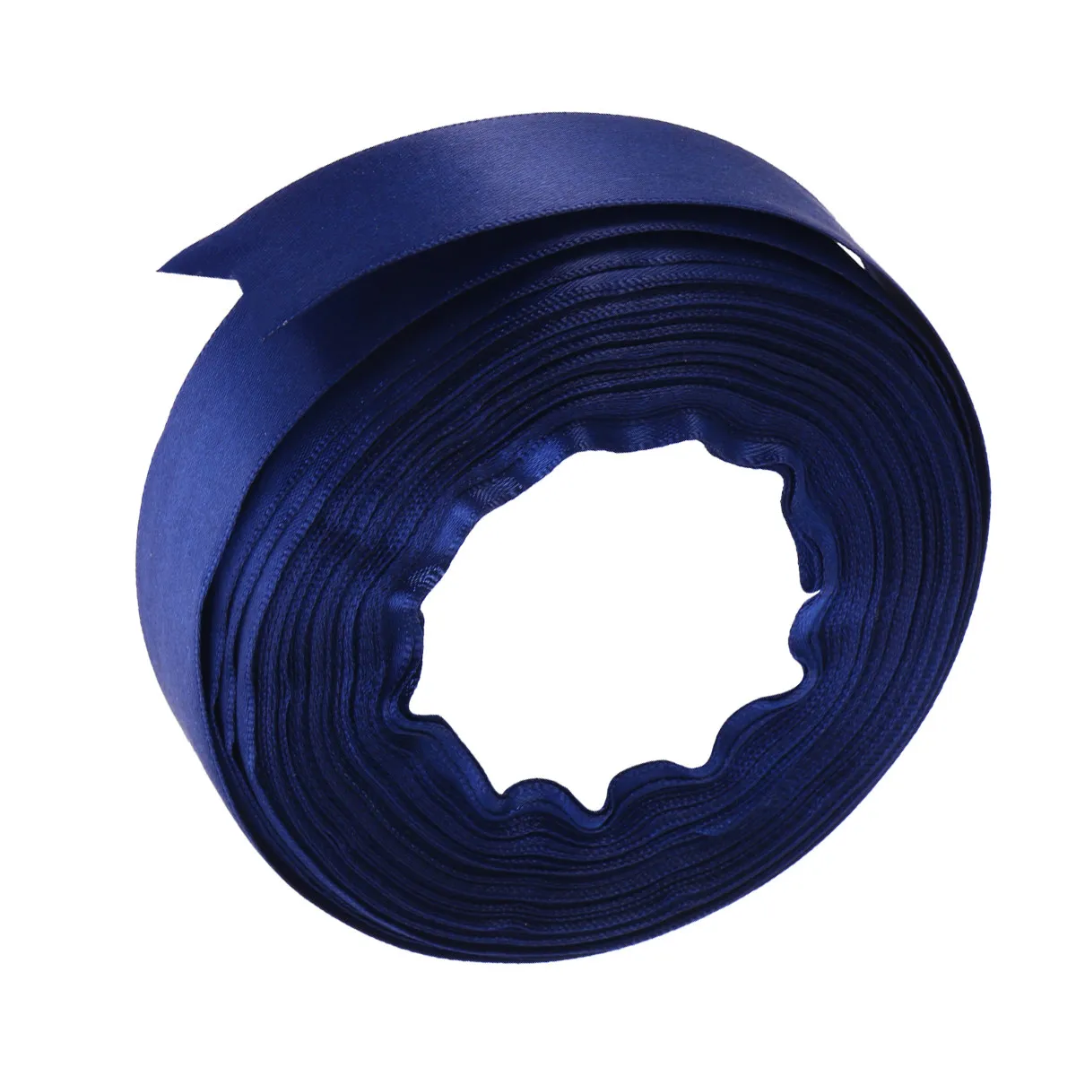 

25m X 2.5cm Solid Dacron Ribbon Dark Blue Gift Wrap Smooth Polyester Texture Easy to Work Crafts Bows Bridal Bouquets
