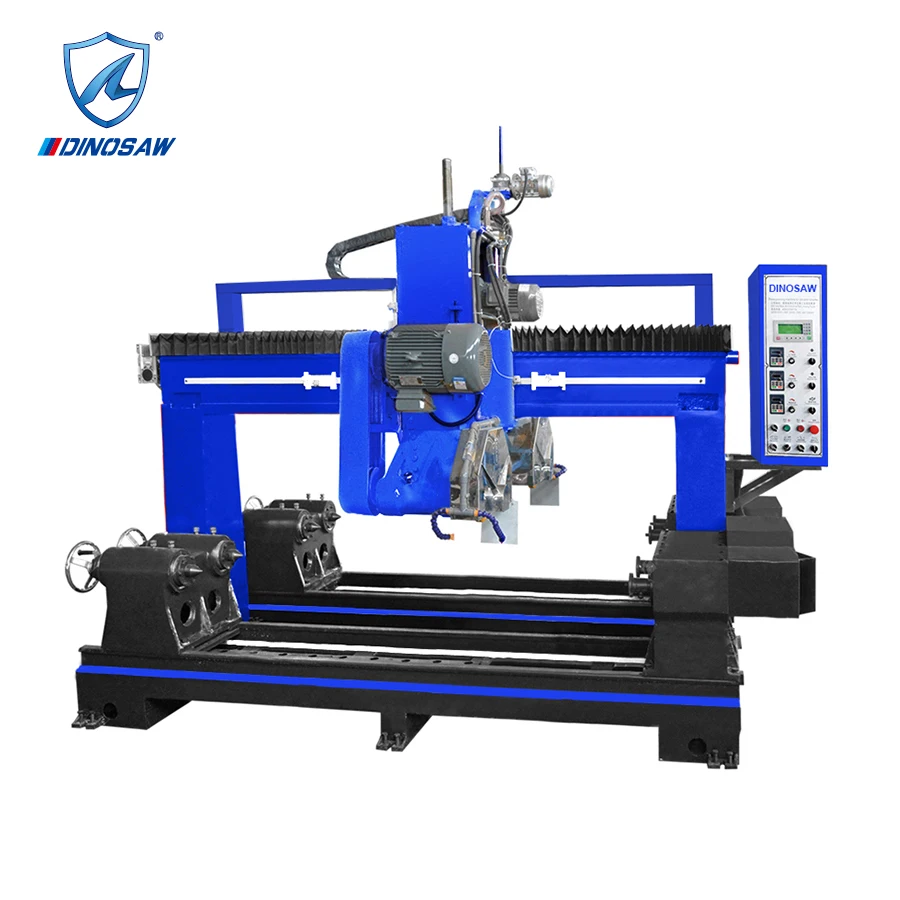 Efficient four-head railing making and cutting machine