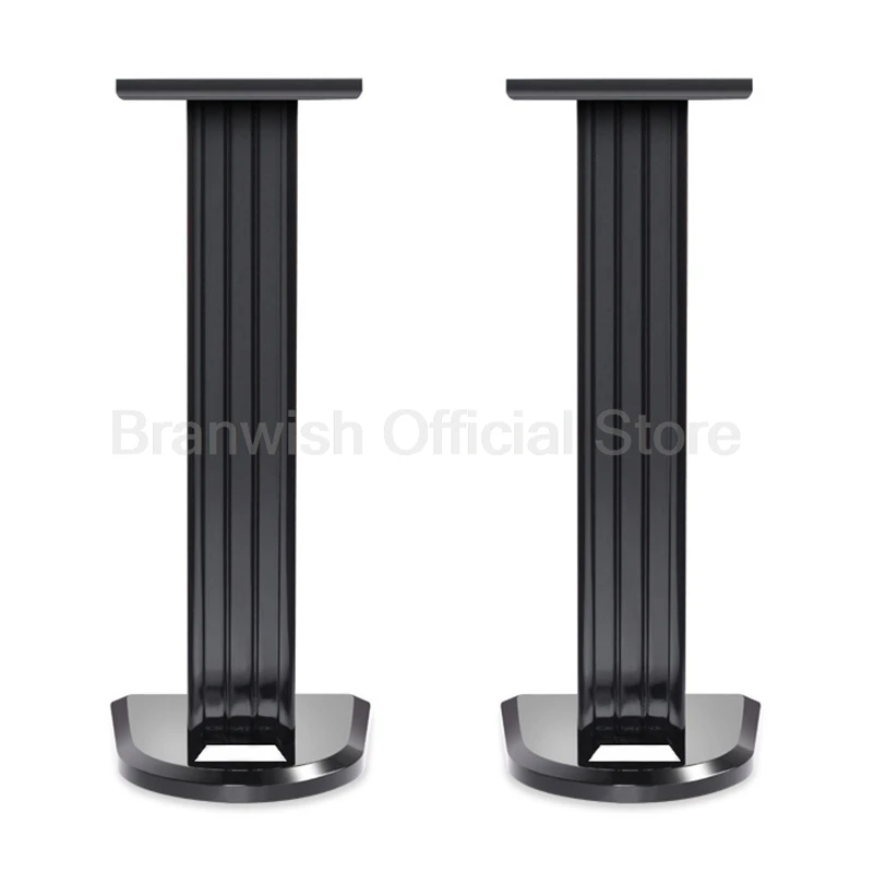 62cm Speaker Stand Floor Piano Lacquer Black Speaker Holder Surround Sound Monitor Bracket For Hifi 5-8 inch Bookshelf Speakers 